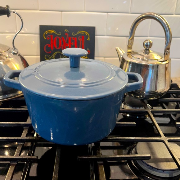 Cuisinart Kitchen Cuisinart Costal Blue Cast Iron Stock Pot Dutch